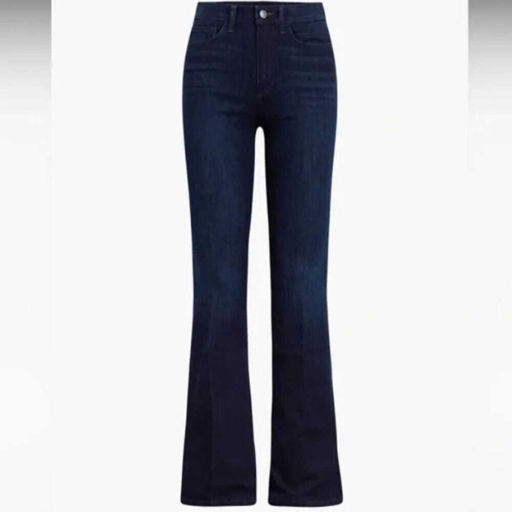 Joe's Jeans Women's Jeans High Rise Flare Jeans in Veles Dark Blue size 24 New